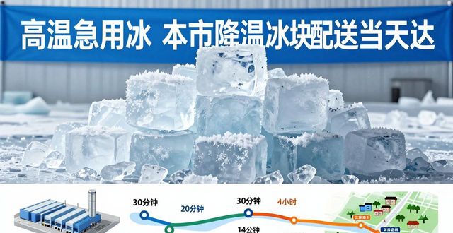 高温急用冰 本市降温冰块配送当天达