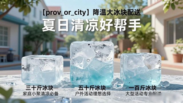 丰台降温大冰块配送 夏日清凉好帮手